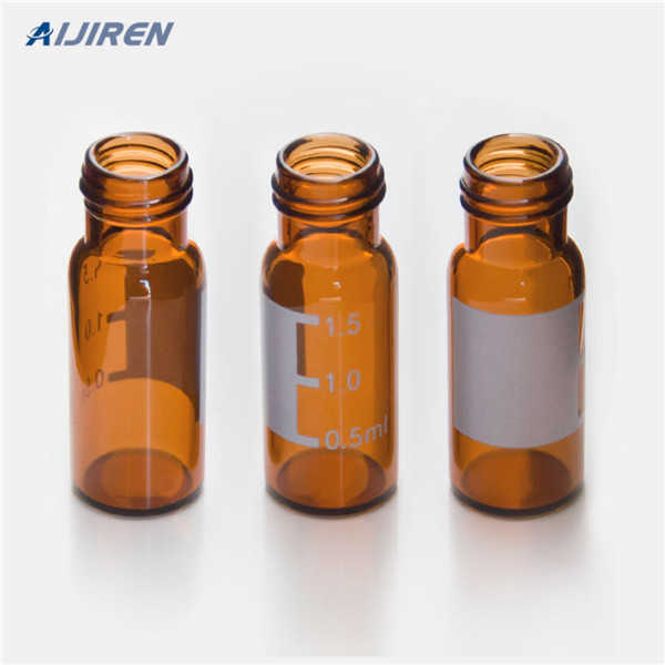 amber glass HPLC vials silanized